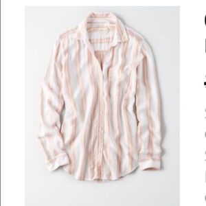 American Eagle NWT XXL striped button down